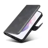 Samsung S22 Ultra Elegant mágneses bőr fliptok fekete - 4. kép