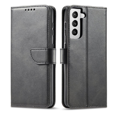 Samsung S22+ Plus Elegant magnetické kožené flip puzdro čierne