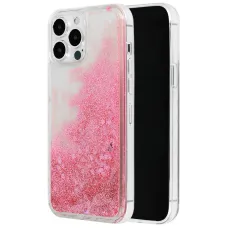 iPhone 11 Pro Liquid Heart folyékony flitteres tok rose gold