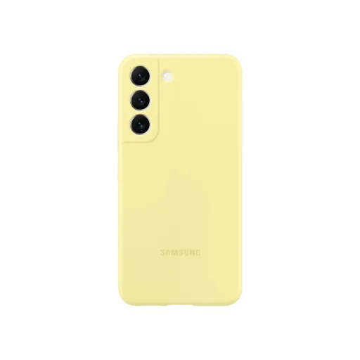 Samsung Galaxy S22 Plus Gyári Szilikon tok citromsárga (EF-PS906TYE)