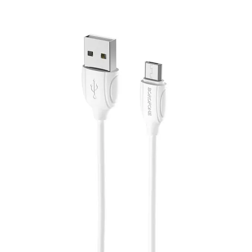 Borofone BX19 Benefit USB - Micro USB kábel 2.4A 1m fehér