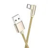 Borofone BX26 Express USB - Micro USB kábel döntött fejjel 2.4A 1m arany - 3. kép