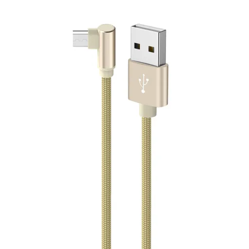 Borofone BX26 Express USB - Micro USB kábel döntött fejjel 2.4A 1m arany