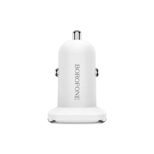 Borofone BZ12A Lasting Power USB Autós töltő QC 3.0 18W 3A + USB - Micro USB kábel fehér