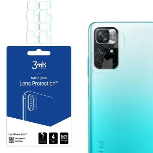 Xiaomi Redmi Note 11 5G 3MK Hybrid kameralencse védő üveg 4 db