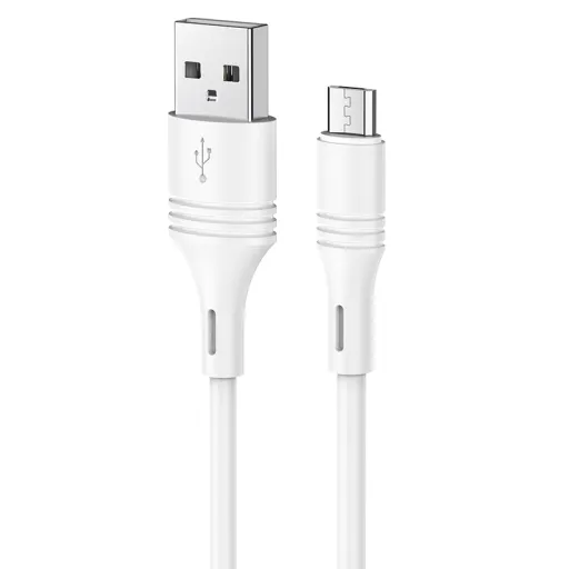 Borofone BX43 Cooljoy USB - micro USB 2.4A kábel 1m fehér