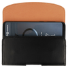 iPhone 11 Pro/12/12 Pro/13/13 Pro/Samsung A20e/ A40/Xcover 4S Telone Viva Övre fűzhető bőr telefontartó tok fekete - Size 03 - 3. kép