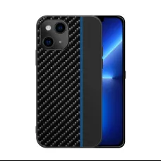 Xiaomi Redmi 9 Tel Protect Carbon Tok Fekte / Kék Csík