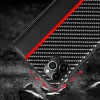 Xiaomi Redmi Note 10 / Note 10S Tel Protect Carbon Tok Fekte / Piros Csík - 1. kép