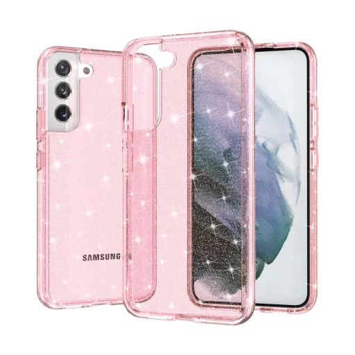 Samsung Galaxy S22 TPU áttetsző shining tok rose gold Alphajack Samsung Galaxy S22 TPU áttetsző shining tok rose gold Alphajack