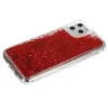 Samsung Galaxy A12 Liquid folyékony flitteres tok piros - 2. kép
