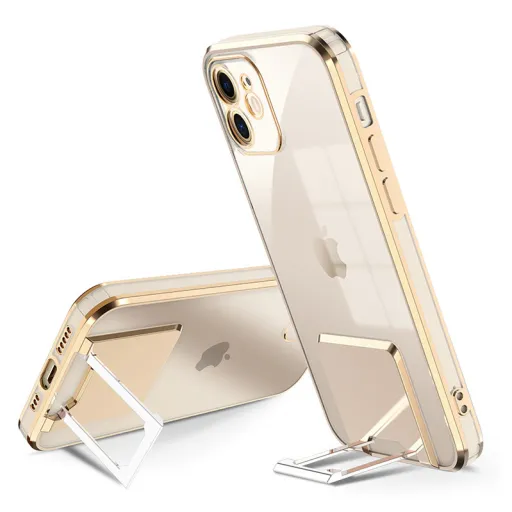 iPhone 13 Pro Max Tel Protect Kickstand Luxury tok támasztékkal arany