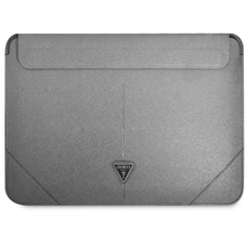 Guess Saffiano Triangle Sleeve tok 16'' ezüst (GUCS16PSATLG)
