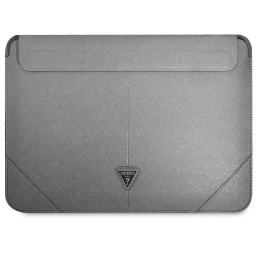 Guess Saffiano Triangle Sleeve tok 16'' ezüst (GUCS16PSATLG)