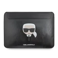 Macbook tok 16'' Karl Lagerfeld Head Embossed Sleeve fekete (KLCS16KHBK)