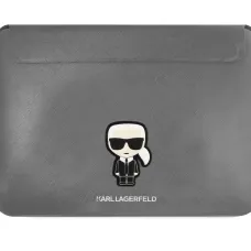 Karl Lagerfeld Saffiano Ikonik Sleeve macbook tok 16'' ezüst (KLCS16PISFG)