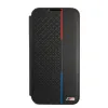 Samsung Galaxy S22+ Plus BMW PU Triangles Tricolor fliptok fekete (BMBKS22MTRTBK) - 1. kép