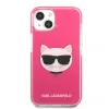 iPhone 13 mini Karl Lagerfeld TPE Choupette Head tok fukszia (KLHCP13STPECPI) - 0. kép