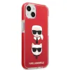 iPhone 13 mini Karl Lagerfeld TPE Karl and Choupette tok piros (KLHCP13STPE2TR) - 0. kép