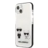 iPhone 13 mini Karl Lagerfeld TPE Karl and Choupette tok fehér (KLHCP13STPEKCW) - 4. kép