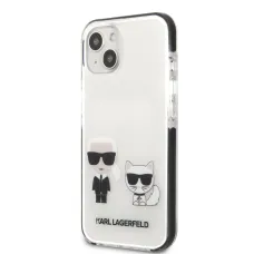 iPhone 13 mini Karl Lagerfeld TPE Karl and Choupette tok fehér (KLHCP13STPEKCW)