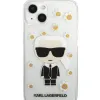 iPhone 13 mini Karl Lagerfeld Ikonik Flower tok átlátszó (KLHCP13SHFLT) - 3. kép