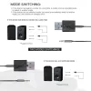 Mini Bluetooth USB-3.5 mm sztereó AUX audio adapter adó/vevő audio-streaming (KN320) - 2. kép