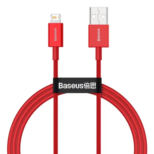 Baseus Superior USB - Lightning kábel 2.4A 1m piros (CALYS-A09)