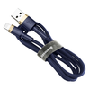 Baseus Cafule Nylon harisnyázott USB/Lightning kábel QC3.0 1.5A 2m Kék (CALKLF-CV3) - 2. kép