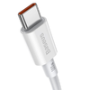 Baseus Superior USB Type-C - USB Type-C kábel Quick Charge / Power Delivery / FCP 100W 5A 20V 1m fehér (CATYS-B02) - 0. kép
