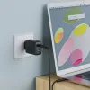 Acefast A13 2 az 1-ben fali töltő 2x USB Type C / USB 65W PD QC 3.0 AFC FCP + töltő kábel fekete - 2. kép