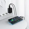Acefast A13 2 az 1-ben fali töltő 2x USB Type C / USB 65W PD QC 3.0 AFC FCP + töltő kábel fekete - 3. kép
