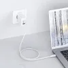 Acefast A13 2 az 1-ben fali töltő 2x USB Type C / USB 65W PD QC 3.0 AFC FCP + töltő kábel fehér - 1. kép