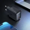 Acefast A21 GaN fali töltő USB Type C 30W PD QC 3.0 AFC FCP fekete - 0. kép