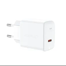 Acefast A21 GaN fali töltő USB Type C 30W PD QC 3.0 AFC FCP fehér