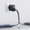 Acefast A9 fali töltő 2x USB Type C 40W PPS PD QC 3.0 AFC FCP fekete - 0. kép