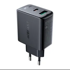 Acefast A5 fali töltő USB Type C / USB 32W PPS PD QC 3.0 AFC FCP fekete