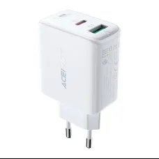 Acefast A5 fali töltő USB Type C / USB 32W PPS PD QC 3.0 AFC FCP fehér