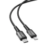 Acefast C1-01 MFI USB Type C - Lightning kábel 1.2m 30W 3A fekete - 0. kép