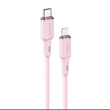 Acefast C2-01  MFI USB Type C - Lightning kábel 1,2m 30W 3A rózsaszín