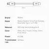 Baseus Dynmic Gyorstöltésre alkalmas USB Type-C - Lightning kábel PD 20W 2m lila (CALD000105) - 3. kép