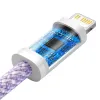 Baseus Jelly USB Type-C - Lightning kábel 20W 1.2m lila (CALD000005) - 3. kép
