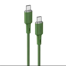 Acefast C2-03 USB Type C - USB Type C kábel 1,2m 60W (20V / 3A) olivazöld