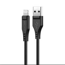 Acefast C3-02 MFI USB - Lightning kábel 1,2 m 2,4 A fekete