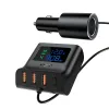 Acefast B8 szivargyújtós autós töltőállomás 90W USB Type C / 3x USB PPS PD3.0 QC3.0 AFC FCP fekete - 3. kép