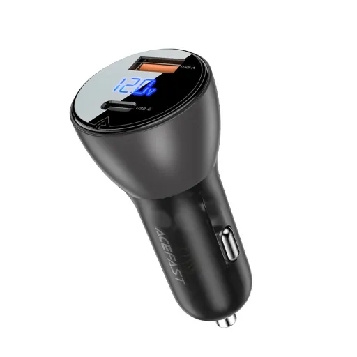 Acefast B6 autós töltő 63 W USB Type C / USB PD3.0 PPS QC3.0 AFC FCP SFCP fekete