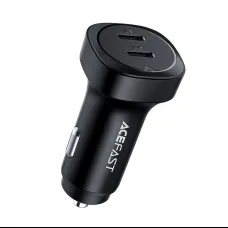 Acefast B2 autós töltő 72W 2x USB Type C PPS Power Delivery Quick Charge 3.0 AFC FCP fekete