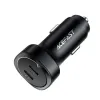 Acefast B2 autós töltő 72W 2x USB Type C PPS Power Delivery Quick Charge 3.0 AFC FCP fekete - 2. kép