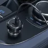 Acefast B2 autós töltő 72W 2x USB Type C PPS Power Delivery Quick Charge 3.0 AFC FCP fekete - 4. kép