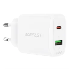 Acefast hálózati töltő adapter USB Type-C / USB 20W PPS PD QC3.0 AFC FCP fehér